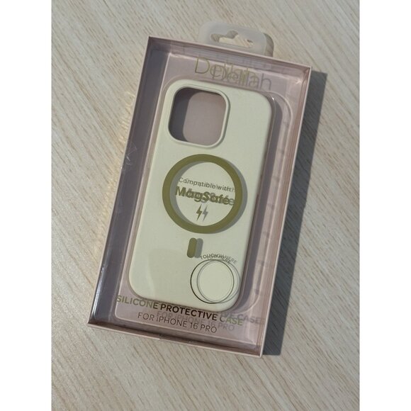 Silicone Case Compatible with MagSafe for iPhone 16 Pro Buttercream Open Box - Picture 2 of 4